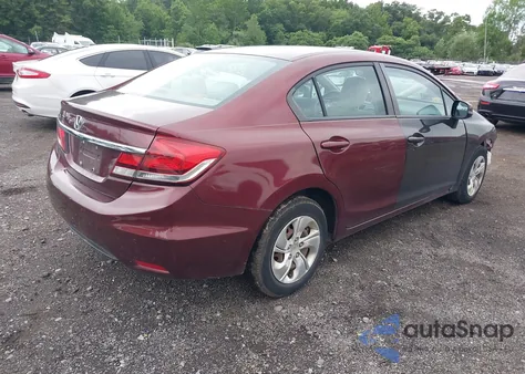 2014 Honda Civic Lx из США, поврежденный, VIN 19XFB2F50EE262053